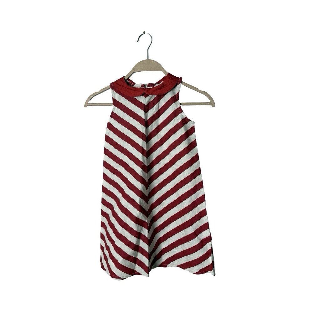 A.T.U.N red white striped sleeveless dress girls 6-7 girls